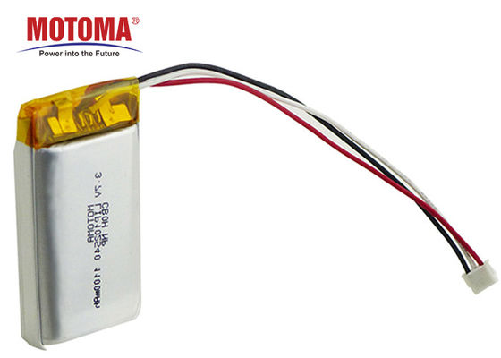 1100mah 3.7V Motoma Batteries , LED Light Lithium Battery With PCM And Connector