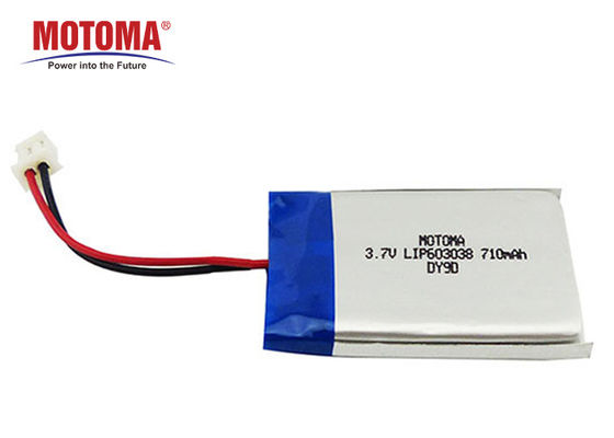 High Temperature Lithium Polymer Battery 3.7V710mah 6.0*30*38mm Wearable Device Battery