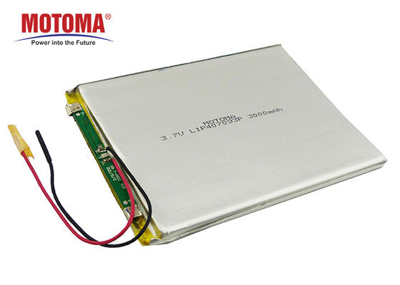 MOTOMA Deep Cycle Lithium Lipo Battery Rechargeable 3.7V 3000mAh