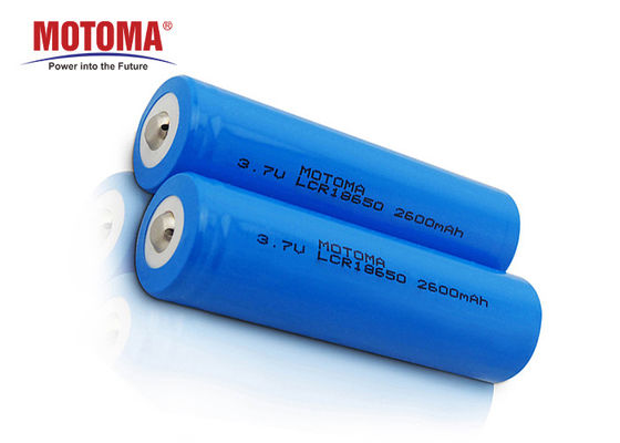 Rechargeable Lithium Cylindrical Battery , LCR 18650 Lithium Ion 3.7v Battery 2600mAh