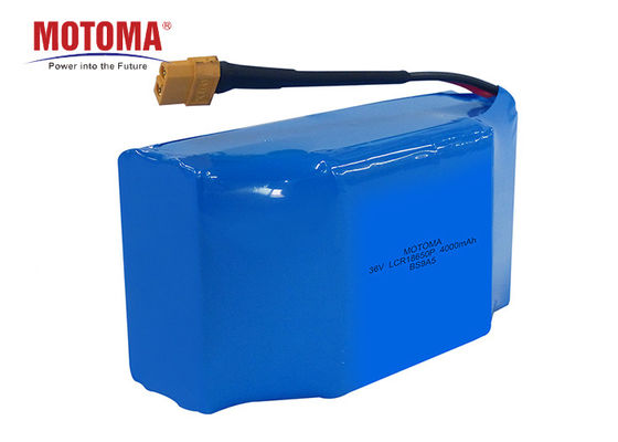 36V 4000mAh Cylinder Lithium Ion Battery , 18650 10s Li Ion Battery Pack