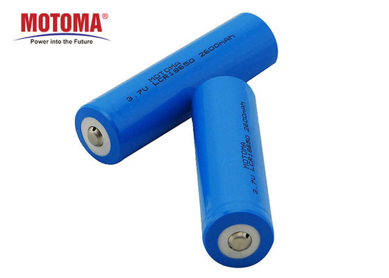 3.7 V 18650 Lithium Ion Battery 2600mah , MSDS Rechargeable Battery For Remote Car