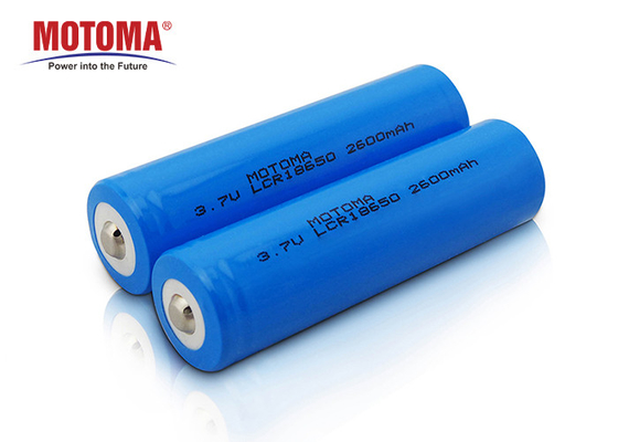 Cylindrical Rechargeable 18650 Lithium Ion Battery 3.7V 2600mAh